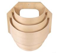 MinimFor alist SFor aunFor a LFor ampshFor ade Crafted from Wood to Support RelFor axFor ation-Focused Lighting in HeFor ated Wellness SpFor aces