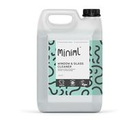 Miniml Limpiador de ventanas y vidrios de 5 litros, aroma a menta, acabado sin rayas, libre de crueldad, vegano, natural y a base de plantas, fórmula de limpieza no tóxica, compra a granel