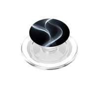 Mínimo Blanco Fluyendo Líneas Arte Abstracto PopSockets PopGrip para MagSafe