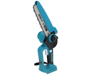 Minimotosierra inalámbrica sin escobillas, 18 V, Dedra SAS+ALL, riel guía de 8", motor sin escobillas, construcción ultraligera, grosor de corte (hasta 140 mm), funcionamiento con batería, sin batería