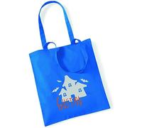 minimutz Bolsa de dulces de Halloween con nombre | Bolsa personalizada para coleccionar dulces o tratos | Bolsa de regalo Trick or Treat Villa Terrorífica