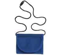 minimutz Monedero para niños y niñas, monedero para colgar, cartera con ventana para carné de autobús, bolsa en el pecho para el comienzo del colegio, azul real, 13,8x10 cm, Niños
