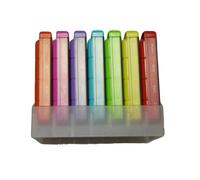 MININIZER 4 SEM (28 días), 7 colores, indicaciones en francés, expositor (mostrador) cubo, 28 cajas diarias, sin indicación del día.