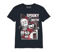 Minion Monsters Boutmints012 Camiseta, Azul Marino, 8 Años para Niños