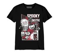 Minion Monsters BOUTMINTS012 T-Shirt, Negro, 10 Años Niño, Negro, 10 Años