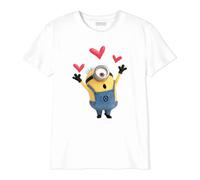 Minion Monsters Boutmints022 Camiseta, Blanco, 14 años para Niños