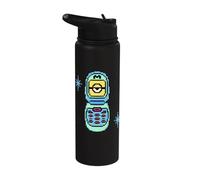 Minions 8-bit Flip Phone Pixel Retro Stainless Steel Insulated Water Bottle