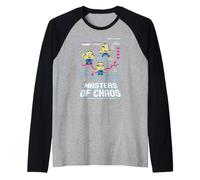 Minions 8-bit Free To Play Masters of Chaos Camiseta Manga Raglan