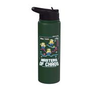 Minions 8-bit Free To Play Masters Of Chaos Stainless Steel Insulated Water Bottle