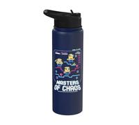 Minions 8-bit Free To Play Masters Of Chaos Stainless Steel Insulated Water Bottle