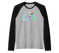 Minions 8-bit Let Your Strange Shine Camiseta Manga Raglan