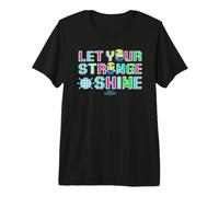Minions 8-bit Let Your Strange Shine Camiseta Premium