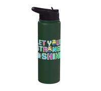 Minions 8-bit Let Your Strange Shine Stainless Steel Insulated Water Bottle