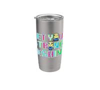 Minions 8-bit Let Your Strange Shine Vaso térmico de acero inoxidable de doble pared