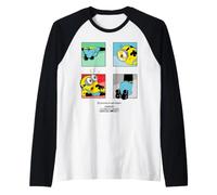 Minions Advancing Through Mistakes Camiseta Manga Raglan