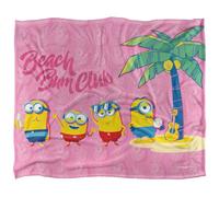 Minions Beach Bum Club Manta súper Suave con Tacto Sedoso - 91 x 147 cm