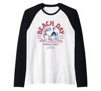 Minions Beach Day Summer Vibes Camiseta Manga Raglan