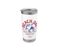 Minions Beach Day Summer Vibes Vaso térmico de acero inoxidable de doble pared