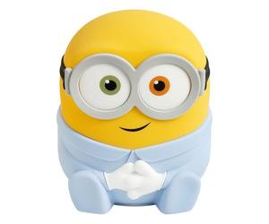 Minions Bob SquishyGlo Luz nocturna de silicona, lámpara recargable de tacto suave con licencia oficial con temporizador de apagado automático para dormitorios y hogar, niños y adultos Paladone