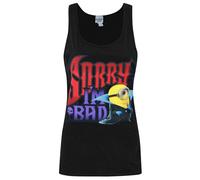 Minions Camiseta sin mangas diseño Sorry I'm Bad para mujer señora (NS4469)