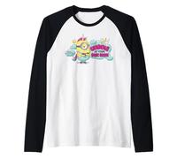 Minions Cuddle At Your Own Risk Camiseta Manga Raglan