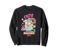 Minions Cute But Dangerous Sudadera, Unisex para Adultos, Negro, XL