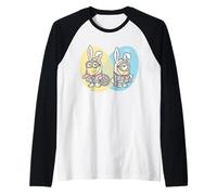 Minions Dave & Carl Easter Bunny Duo Camiseta Manga Raglan