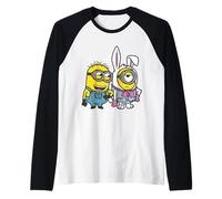Minions Easter Feeling Hoppy Front & Back Camiseta Manga Raglan