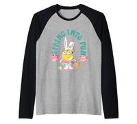 Minions Easter Spring Into Fun Camiseta Manga Raglan