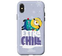 Minions Extra Chill Christmas Holiday Carcasa para iPhone X/XS