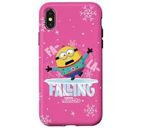 Minions FA La La Falling Christmas Holiday Carcasa para iPhone X/XS