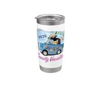 Minions Family Vacation Road Trip 2026 Vaso térmico de acero inoxidable de doble pared