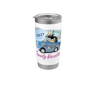 Minions Family Vacation Road Trip 2027 Vaso térmico de acero inoxidable de doble pared