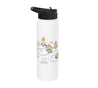 Minions Fluffy Unicorn In The Clouds Stainless Steel Insulated Water Bottle