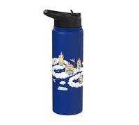 Minions Fluffy Unicorn In The Clouds Stainless Steel Insulated Water Bottle