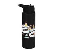Minions Fluffy Unicorn In The Clouds Stainless Steel Insulated Water Bottle