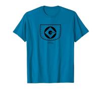 Minions GRU Logo Faux Pocket Graphic Camiseta