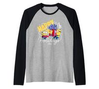 Minions Happy-ish Holidays Funny Christmas Camiseta Manga Raglan