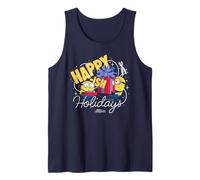 Minions Happy-ish Holidays Funny Christmas Camiseta sin Mangas