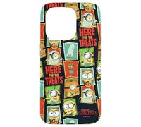 Minions Here For The Treats Panel Pattern All-Over Print Carcasa para iPhone 15 Pro
