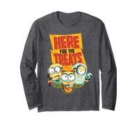 Minions Here For The Treats Trio Manga Larga