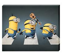 MINIONS Lienzo Impreso Abbey Road, Algodón, Multicolor, 1.8x40x50 cm