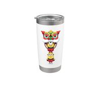 Minions Lunar New Year Dragon Vaso térmico de acero inoxidable de doble pared