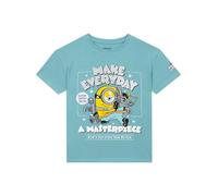 Minions & Monsters Camiseta Niños, Camisetas Niño Minion, Ropa para Niño, Bob Camiseta, Azul 9-10 Años