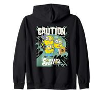 Minions & Monsters Caution Content Creator Sudadera con Capucha