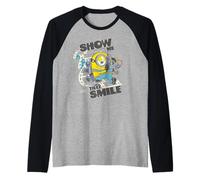 Minions & Monsters James Show Me That Smile Camiseta Manga Raglan