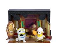 Minions & Monsters Plató El Templo de la Momia | 3 platós coleccionables que se conectan para crear tu producción de Hollywood; 2 minifiguras y 3 accesorios