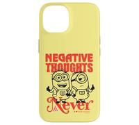 Minions Negative Thoughts Never Line Art Portrait Carcasa para iPhone 14