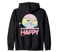 Minions Otto and Bob Sakura Blossoms Nature Makes Me Happy Sudadera con Capucha