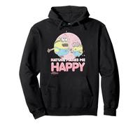 Minions Otto and Bob Sakura Blossoms Nature Makes Me Happy Sudadera con Capucha